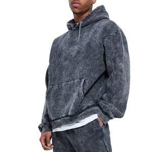 Chándal de lavado ácido personalizado para hombres y mujeres Jersey con logotipo en blanco Diseña tu propio logotipo en Sweatsuit2026 - Product Image 3