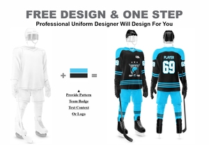 Nueva moda elegante impresión por sublimación Club Hockey sobre hielo Jerseys y pantalones cortos tamaño personalizado serigrafía EQUIPO DE Hockey sobre hielo Jerseys - Product Image 2