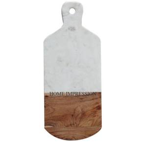 Ensemble de 2 planches à découper en marbre et en bois de tailles différentes Vente en gros de planches à découper personnalisées pour la cuisine en Inde - Product Image 2