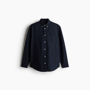 Camisa Oxford de Corte Regular para Hombre, Camisa Moderna Clásica de Algodón con Botones, Camisa Formal Casual de Oficina, Camisa de Manga Larga para Hombre - Product Image 4