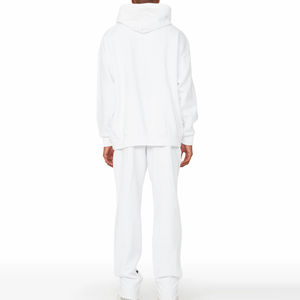 Ensemble survêtement streetwear personnalisé 2026 avec logo imprimé, coupe évasée, à capuche, 100 % coton, tailles personnalisées, vente en gros, prix bas, meilleur choix - Product Image 2