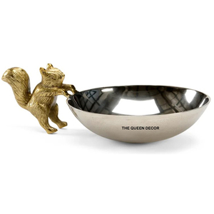 Aluminum Metal Unique Shape Gold Side Border Blue Printed Finish Decorative <b>Bowl</b> Customizable Centerpiece - Product Image 6