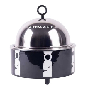 หม้อไฟโลหะแบบตั้งโต๊ะสำหรับทำอาหารแบบอาหรับสำหรับงานแต่งงานหม้อไฟสำหรับตกแต่ง - Product Image 5