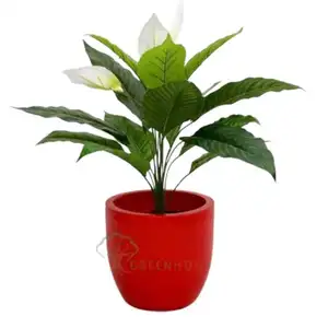 Plantador redondo bonito de fibra de vidro com material FRP de design moderno, ideal para decoração interna e externa, ideal para uso doméstico, de grande venda