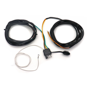 Adaptateur de câblage de remorque rond 4 voies à 7 voies avec support