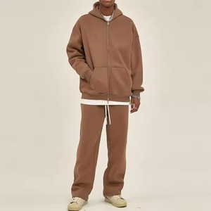Ensemble de survêtement sportif pour hommes de qualité supérieure, ensemble de survêtement avec fermeture éclair et pantalon de jogging, ensembles de survêtement pour hommes, 2 pièces, processus OEM Impex - Product Image 5