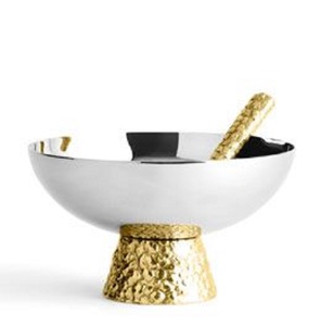 Bol décoratif en laiton et aluminium, fait main, personnalisé, neutre, de luxe, finition premium, bols de service pour hôtel, décoration de la maison et de la table - Product Image 2