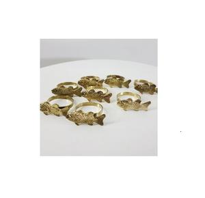 Anillo de servilleta de latón hecho a mano para Banquete de boda, vajilla de comedor, venta al por mayor, anillo de servilleta de latón decorativo - Product Image 2