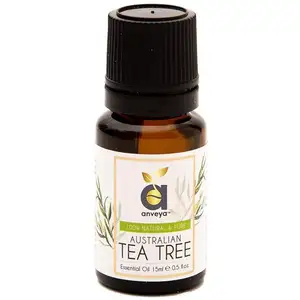 Pohon teh minyak esensial untuk wajah, kulit & rambut terbaik untuk jerawat 100% alami, murni & tidak diencerkan untuk Pria & Wanita