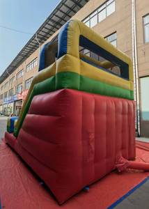 Château Gonflable, Château de Rebond, Maison de Rebond avec Toboggan, Structure Gonflable pour Enfants et Adultes, Souffleur Inclus, Matériau PVC, Utilisation Intérieure et Extérieure - Product Image 3
