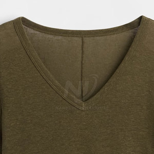 Offre Spéciale Top court à col en V de la meilleure qualité quantité minimale de commande bas femmes légères Top court à col en V pour la vente en ligne - Product Image 6