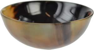 Bol en corne de buffle naturel indien traditionnel de haute qualité pour l'affichage de fruits secs et de noix à très basse côte par HF CRAFTS - Product Image 6