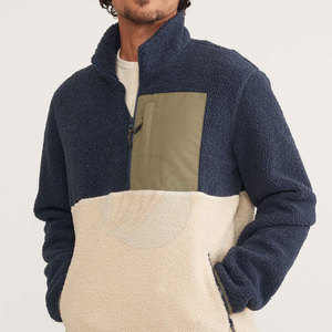 Sweat-shirt polaire Sherpa pour hommes de meilleure qualité motif solide prix de gros d'usine saison d'hiver fabriqué au Pakistan - Product Image 2