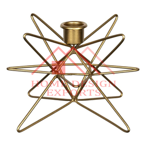 Bougeoir T Light de Noël au design de chariot à neige en métal doré - Product Image 6