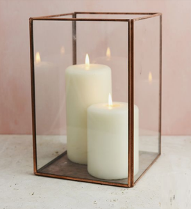 Meilleur design Bougeoir en verre Éclairage domestique Bougeoir de table en métal et en verre Festival de Noël Intérieur Extérieur - Product Image 1