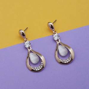 Kriaa <b>Fine</b> <b>Dangle</b> <b>Earrings</b> Resin and Austrian Stone with Gold Plating 1313692 - Product Image 1