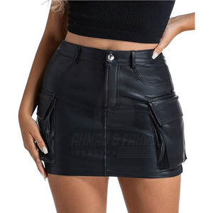 Shorts en cuir pour femmes, style tendance, cuir de vache véritable, respirant, écologique, coupe courte, tissu de haute qualité - Product Image 2