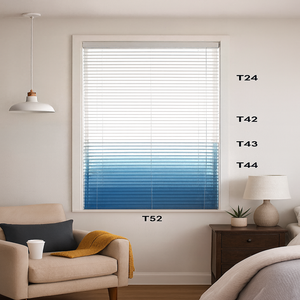 T52 Elegante ventana integrada que cubre interiores Persianas de metal elegantes Persianas y persianas para interiores elegantes - Product Image 3