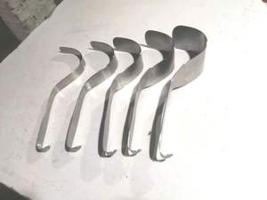 Deaver Retractor Abdominal Manual Juego de 5 2,25 "Ancho 1" Longitud 8 "Piezas de acero inoxidable GermanSteel - Product Image 5