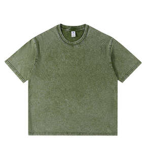 2025ใหม่เสื้อยืดแขนสั้นลำลองสำหรับผู้ชายแบบใหม่เสื้อยืดผ้าบาติกทรงหลวมสำหรับฤดูร้อนดีไซน์ผ้าถักเสื้อโชว์ไหล่ทรงโอเวอร์ไซส์แบบปรับแต่งได้ - Product Image 1