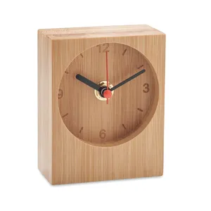 Reloj de Escritorio/Mesa Minimalista de Bambú Ecológico CLAMBU con Pantalla de Agujas y Movimiento de Cuarzo - Product Image 5