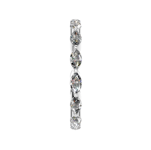 950 platine VVS D Moissanite brillant coupe broche réglage bande de fiançailles mariage IGI certifié luxe pleine pierre anneau pour les femmes - Product Image 2
