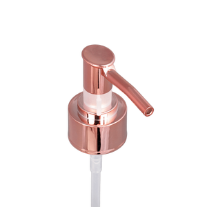 NBT Luxury Rose Gold Pump ABS Plastic Cosmetic Bottle UV Lotion Pump Spray Aluminum Metal Collar for Cosmetics Personal Care - Product Image 1