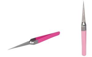 VENTE TOTALE PRIX BAS FABRIQUÉ au PAKISTAN ACIER INOXYDABLE COULEUR personnalisée ACTION CROISÉE EXTENSION DE CILS PINCEAUX - Product Image 2