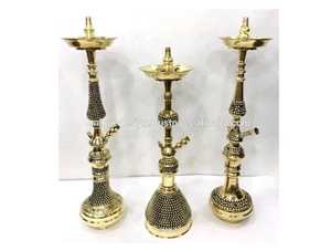 Cachimbas de Lujo Farida, Únicas, de Latón Macizo, con Cuentas Plateadas Lacadas, Edición Limitada - Product Image 5