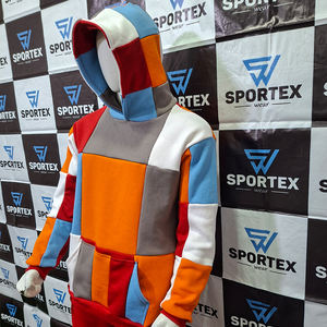 Sweat-shirt à capuche unisexe surdimensionné en coton 100% pour l'hiver, streetwear chaud, multicolore, tendance - Product Image 3