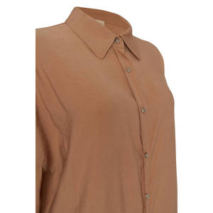 Camel Basic Popeline Bluz-Haut décontracté simple à la mode - Product Image 2