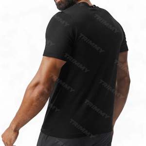 Nueva llegada Unisex de lujo logotipo personalizado de impresión cuello falso de gran tamaño camiseta de los hombres al por mayor hecho en Pakistán para Fitness - Product Image 4