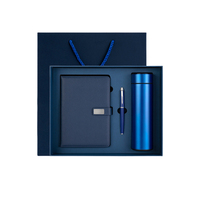 Juego de cuaderno y bolígrafo A5 con botella, logotipo personalizado, caja de regalo para cuaderno de empresa, cuaderno de tapa dura, precio al por mayor