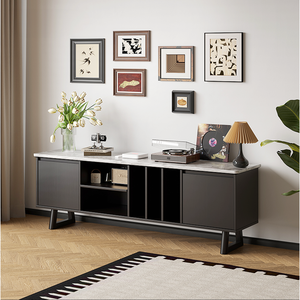 Morra Solid Wood and MDF TV <b>Stand</b> 2M Console <b>for</b> Living Room and Bedroom Elegant Oak Furniture <b>for</b> Home Use - Product Image 1