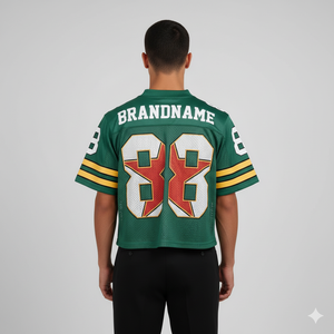 Camiseta de fútbol americano, tela de malla, ropa de alta calidad para adultos, camiseta de malla con cuello en V, camisetas de manga corta de gran tamaño, camisetas americanas - Product Image 4