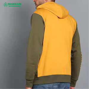 Sweat-shirts à capuche unisexes personnalisés de haute qualité, avec fermeture éclair, logo personnalisé, 100% coton, molleton/polaire française - Product Image 4