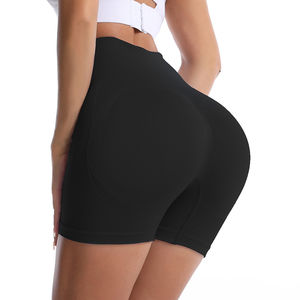 Shorts sans couture pour femmes taille haute collants de course côtelés sans couture Gym Biker femmes Yoga Shorts sans couture - Product Image 4