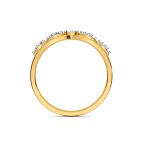 แหวนแต่งงานแบบเปิดซ้อนกันได้ทันสมัยพร้อมเพชรระยิบระยับสำหรับสวมใส่ทุกวัน คอลเลกชันเครื่องประดับเจ้าสาวแบบซ้อนชั้น - Product Image 2