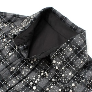 Venta al por mayor de nuevo diseño de los hombres Camisa de franela a cuadros 100% algodón antiarrugas de ajuste regular de manga larga Casual vestido de otoño - Product Image 5