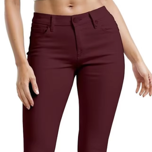 FLEXIBLE STRETCH WOMEN'S SKINNY LEG <b>WORK</b> PANTS COMFY CASUAL <b>TROUSERS</b> CUSTOM LOGO DIRECT FACTORY WHOLESALE NEW 2026 - Product Image 1