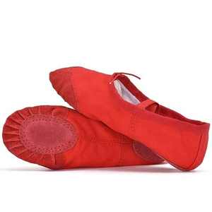 FEZMAX Venta al por mayor de fábrica, calzado profesional de ballet, zapatillas de ballet de satén brillante color carne con entresuela de carbono y cuero genuino. - Product Image 4