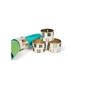 Wedding <b>Party</b> Table Ware <b>Napkin</b> Ring Holder With Brass for Home Restaurant Dining Table Decor Best Selling Horn <b>Napkin</b> Holder - Product Image 2