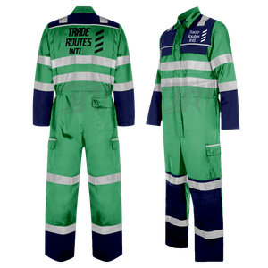 Ensemble de travail personnalisé haute visibilité Chemise de sécurité réfléchissante boutonnée en bavoir en polyester avec col ras du cou Caractéristiques imperméables Approvisionnement en vrac - Product Image 5