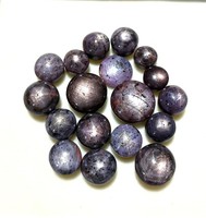 Rubis naturel étoilé 2025, pierre précieuse en cabochon de formes variées, rubis naturel étoilé en vrac pour la fabrication de bijoux, lot en gros Jaipur