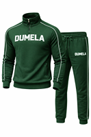 Nouvelle conception, survêtement unisexe personnalisé, coupe ajustée, imprimé uni, style streetwear, avec pantalon de jogging mi-zippé, respirant, séchage rapide, haute performance