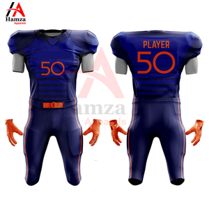 Uniforme de football américain de qualité supérieure motif triangle noir 180GSM 100% polyester respirant court OEM sur mesure adulte - Product Image 4