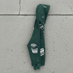 Sudadera con Capucha de Alta Calidad para Hombre, Estilo Urbano, Personalizada, de Algodón Puro, con Detalles Desgastados, Estilo Vintage, Bordada - Product Image 3