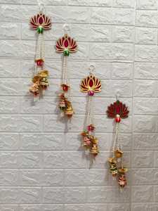 Decoración Tradicional de MDF con Perlas de Loto Colgantes y Conos de Gota para Ceremonias, Templos, Hogar, Decoración Ecológica para Fiestas de Inauguración de Casas - Product Image 3