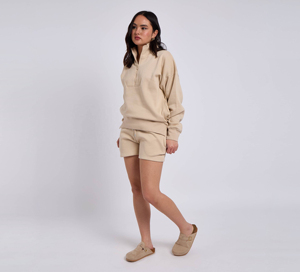 เสื้อผ้ามีฮู้ดระบายอากาศได้ดีสำหรับผู้หญิงชุดสั้นผ้าฝ้ายสองชิ้นเสื้อผ้าแฟชั่นลำลองออกแบบโลโก้ได้ตามต้องการ - Product Image 3