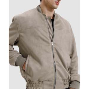 Men's and Women's <b>Suede</b> Varsity <b>Jacket</b> Casual Stand Collar with Hood Embroidered and Dyed Autumn Season Sizes XS to 6XL - Product Image 4